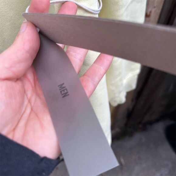 NWT Fear of God Essentials Egg Shell Relaxed Hoodie Size L Pullover - Picture 9 of 11